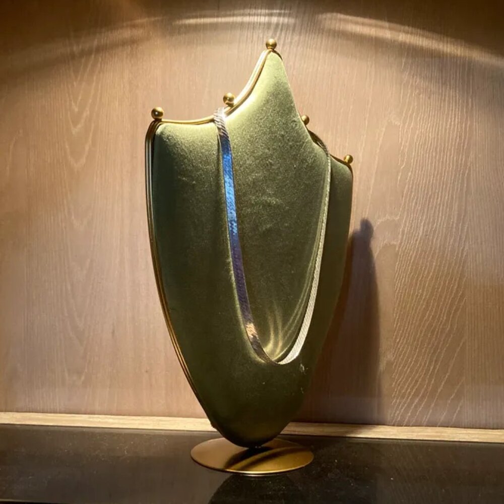 Long, Thick Solid, Sterling Silver, .925 Herringbone Chain Necklace